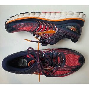 Brooks Glycerin 12 Women Running Shoes Navy Blue Pink Orange Sz 8 Medium
